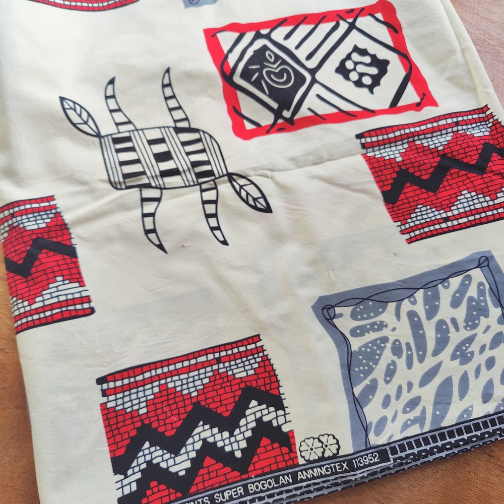 Nigerian African Block Print Cotton Fabric